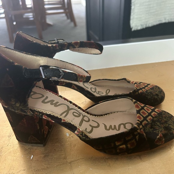 Sam Edelman Multicolor Velvet Heels - Picture 1 of 5